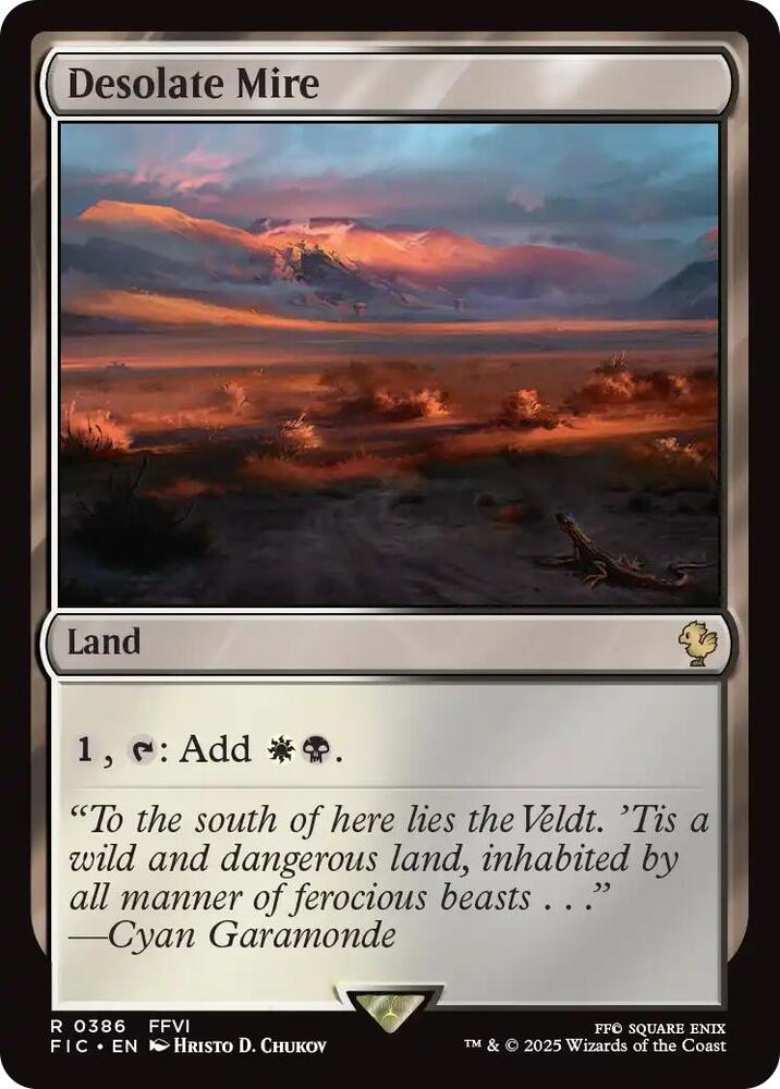 Desolate Mire 386 card from Commander: FINAL FANTASY