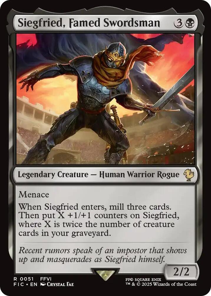 Siegfried, Famed Swordsman 51 card from Commander: FINAL FANTASY