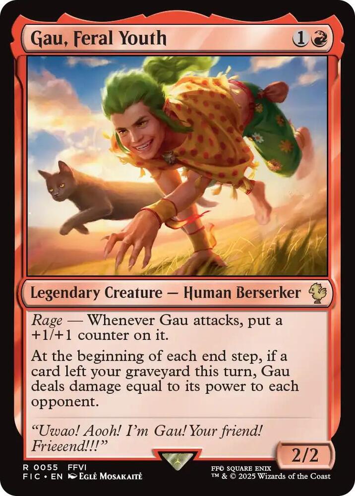 Gau, Feral Youth 55 card from Commander: FINAL FANTASY