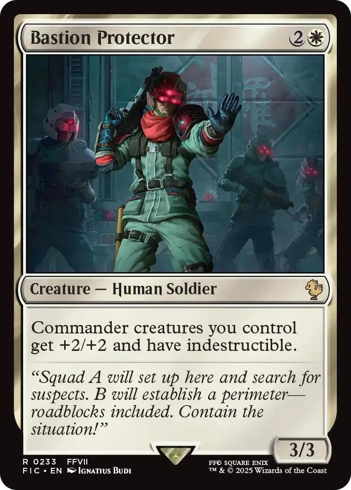 Bastion Protector 233 card from Commander: FINAL FANTASY