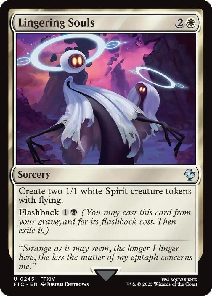 Lingering Souls 245 card from Commander: FINAL FANTASY