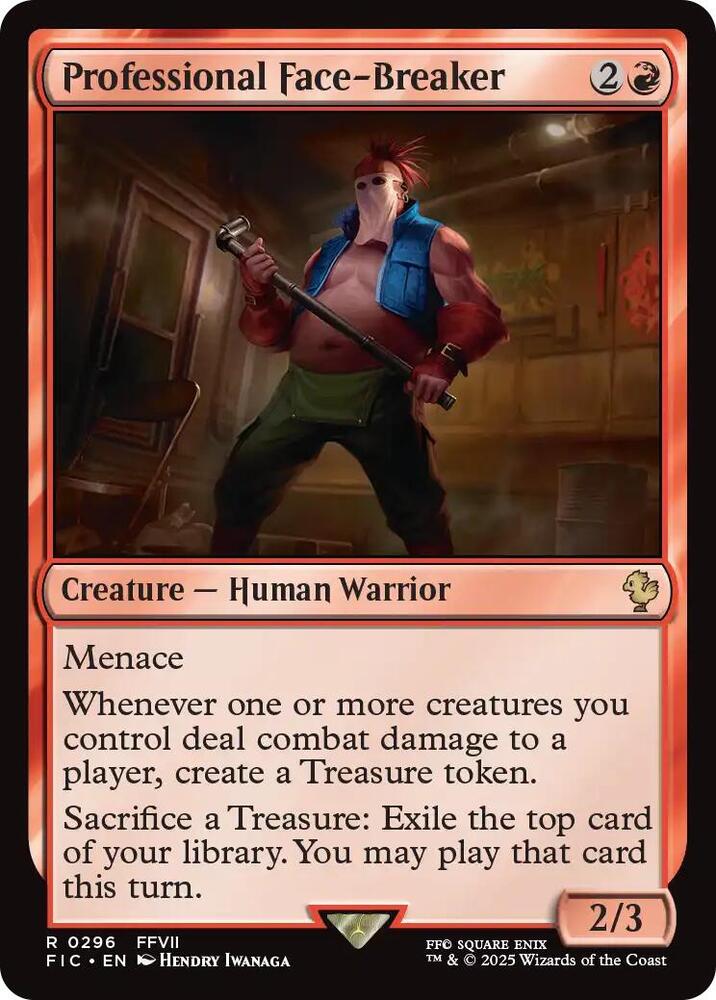 Professional Face-Breaker 296 card from Commander: FINAL FANTASY