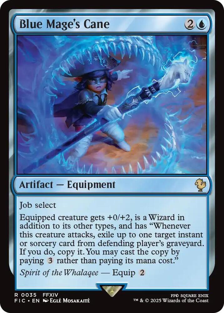 Blue Mage's Cane 35 card from Commander: FINAL FANTASY