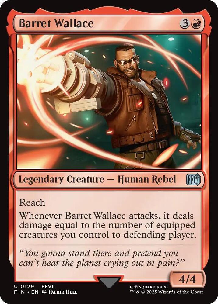 Barret Wallace 129 card from FINAL FANTASY