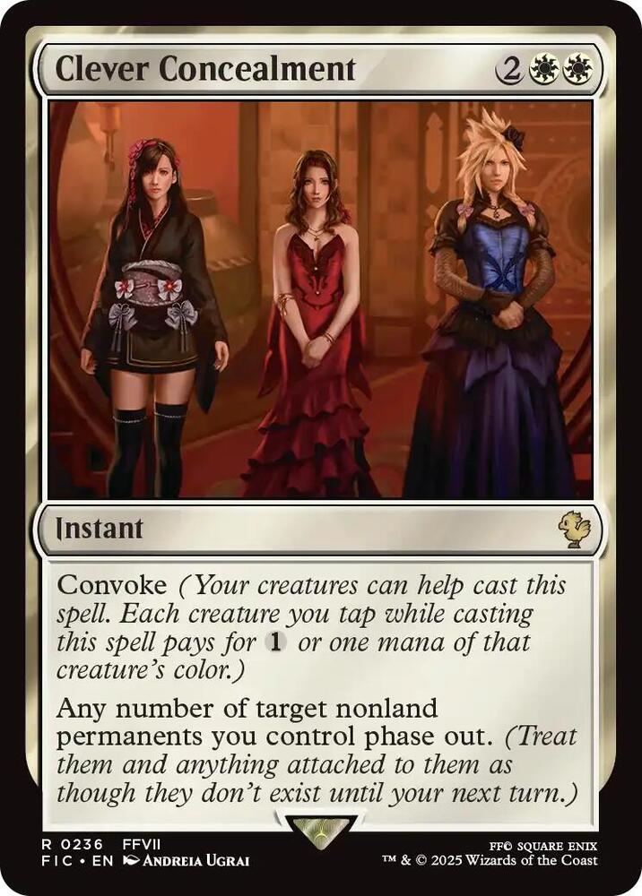 Clever Concealment 236 card from Commander: FINAL FANTASY