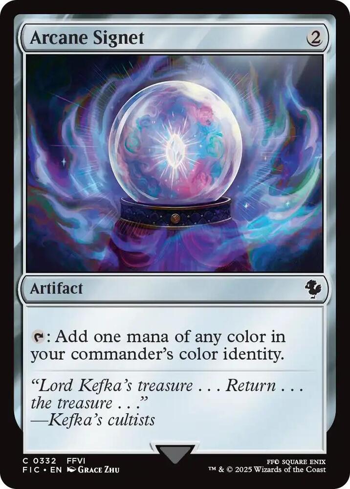 Arcane Signet 332 card from Commander: FINAL FANTASY