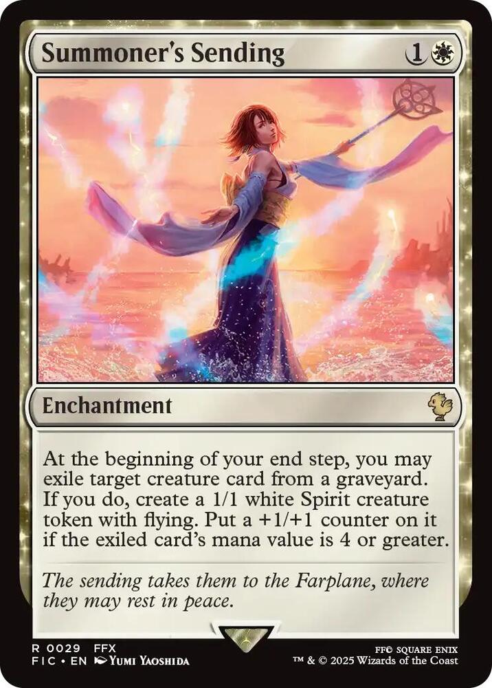 Summoner's Sending 29 card from Commander: FINAL FANTASY
