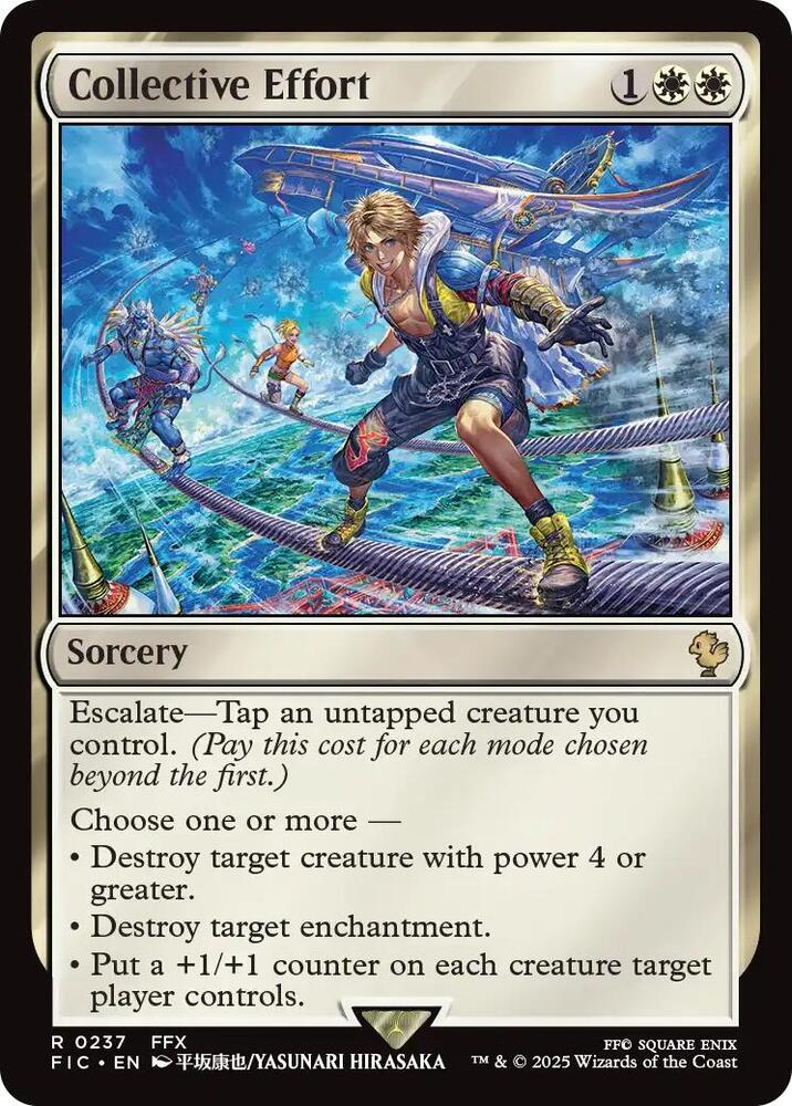 Collective Effort 237 card from Commander: FINAL FANTASY