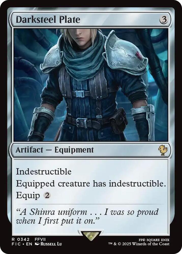 Darksteel Plate 342 card from Commander: FINAL FANTASY