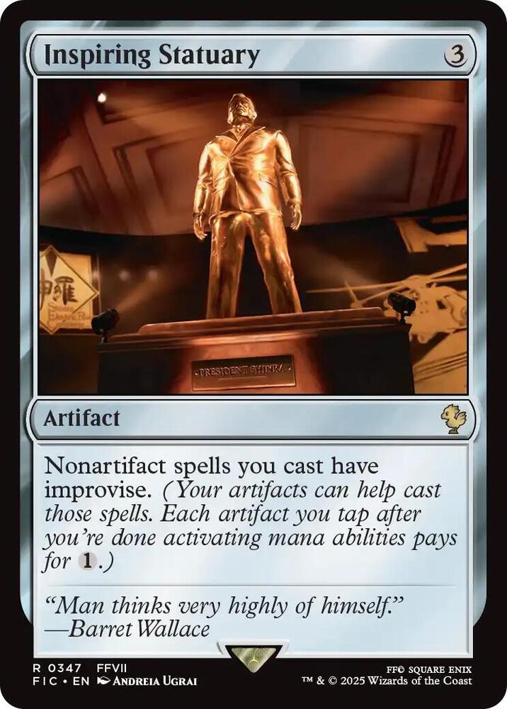 Inspiring Statuary 347 card from Commander: FINAL FANTASY