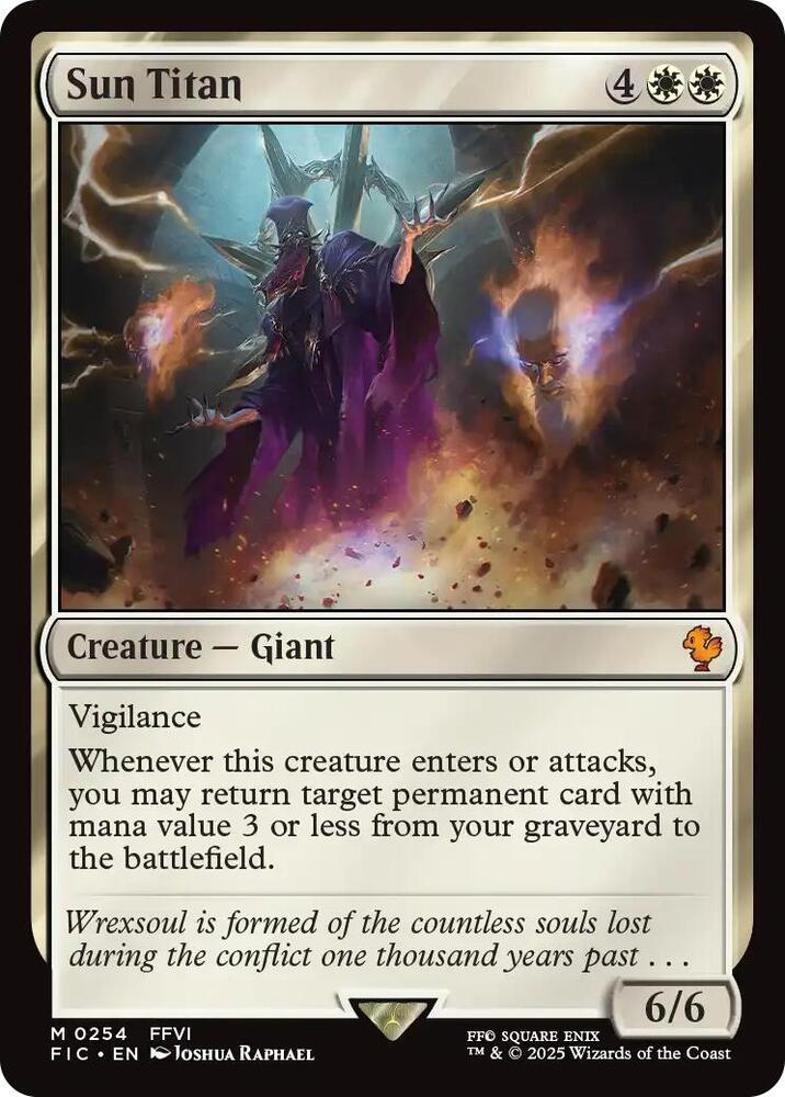 Sun Titan 254 card from Commander: FINAL FANTASY