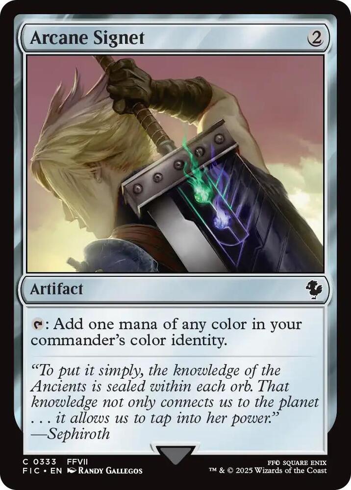 Arcane Signet 333 card from Commander: FINAL FANTASY