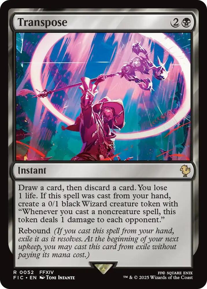 Transpose 52 card from Commander: FINAL FANTASY