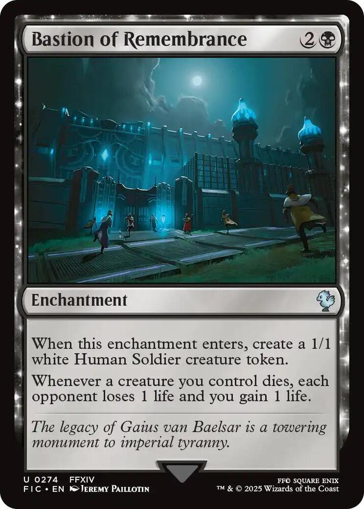 Bastion of Remembrance 274 card from Commander: FINAL FANTASY
