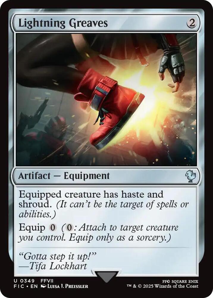 Lightning Greaves 349 card from Commander: FINAL FANTASY