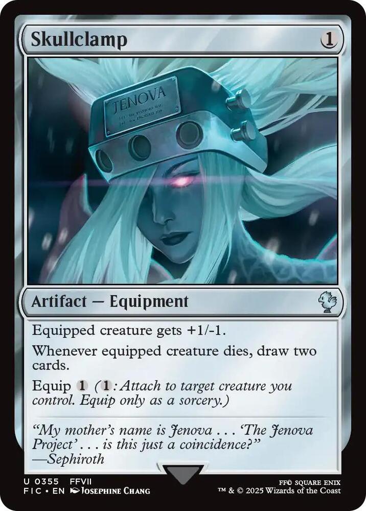 Skullclamp 355 card from Commander: FINAL FANTASY