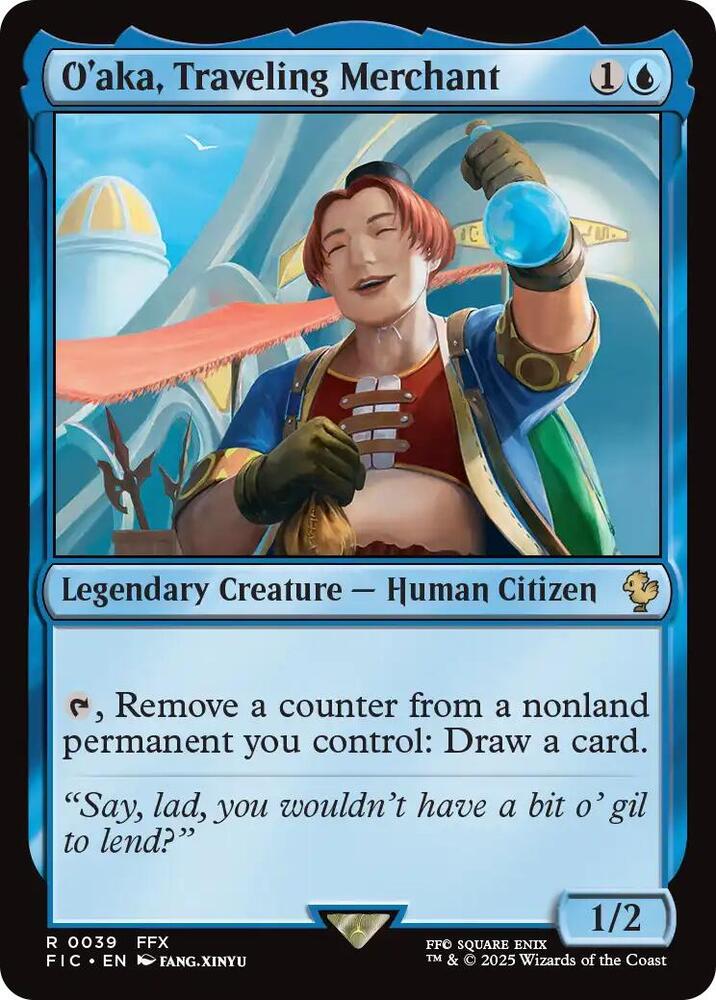 O'aka, Traveling Merchant 39 card from Commander: FINAL FANTASY