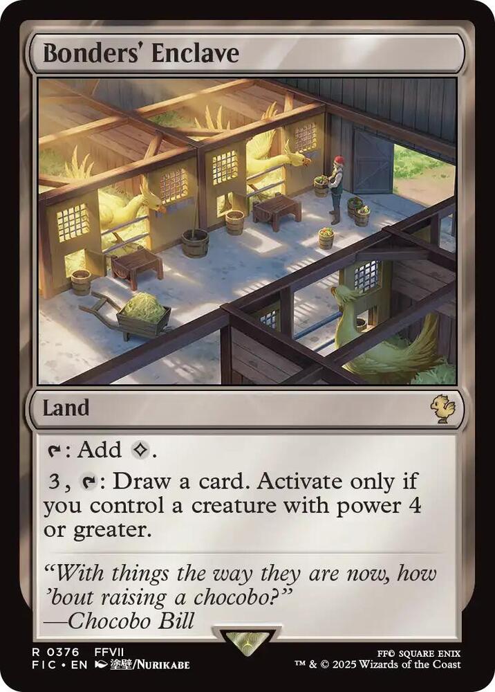 Bonders' Enclave 376 card from Commander: FINAL FANTASY