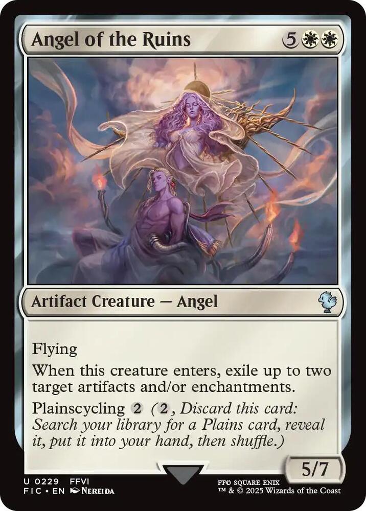 Angel of the Ruins 229 card from Commander: FINAL FANTASY