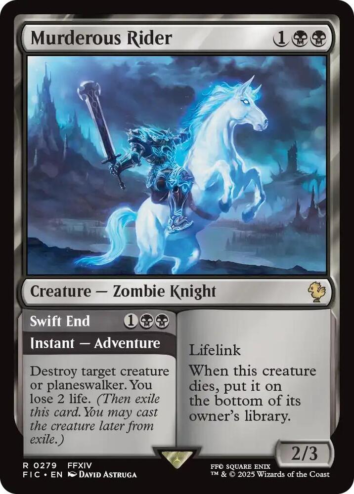 Murderous Rider 279 card from Commander: FINAL FANTASY