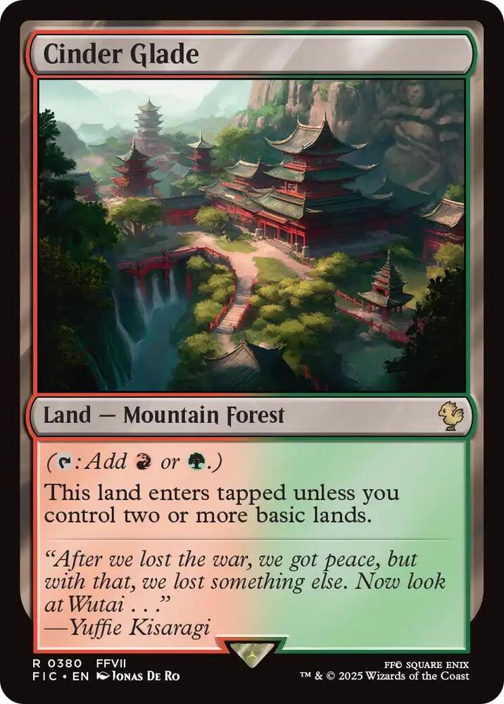 Cinder Glade 380 card from Commander: FINAL FANTASY