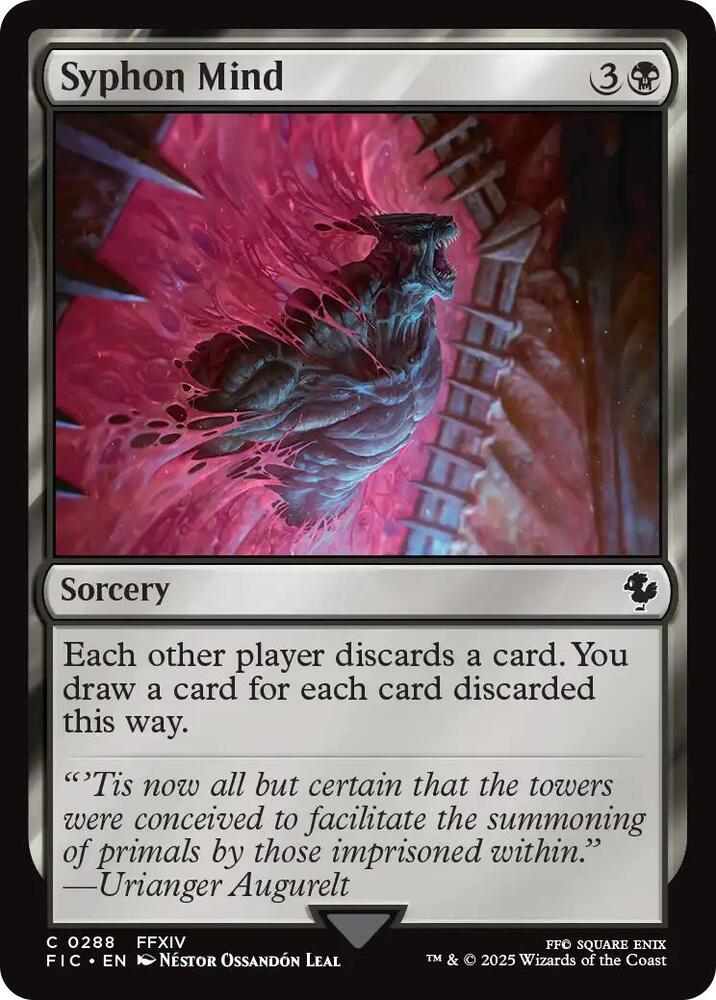 Syphon Mind 288 card from Commander: FINAL FANTASY