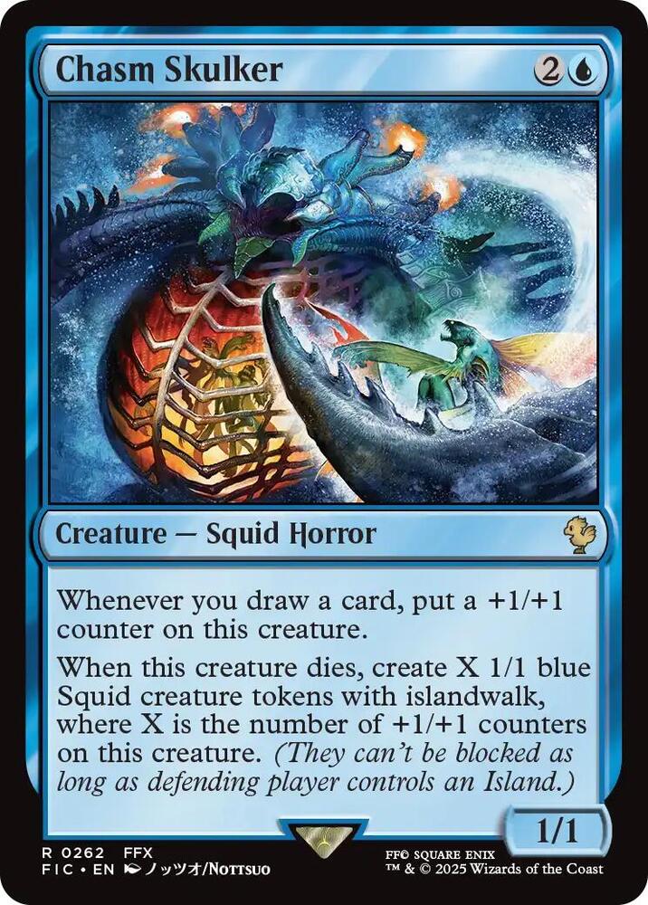 Chasm Skulker 262 card from Commander: FINAL FANTASY
