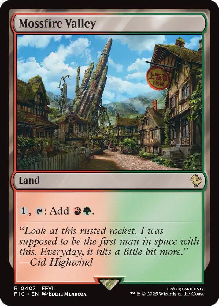 Mossfire Valley 407 card from Commander: FINAL FANTASY