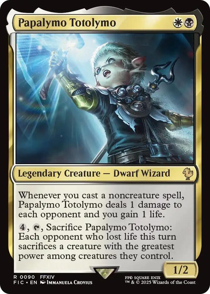 Papalymo Totolymo 90 card from Commander: FINAL FANTASY