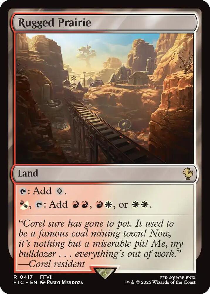 Rugged Prairie 417 card from Commander: FINAL FANTASY