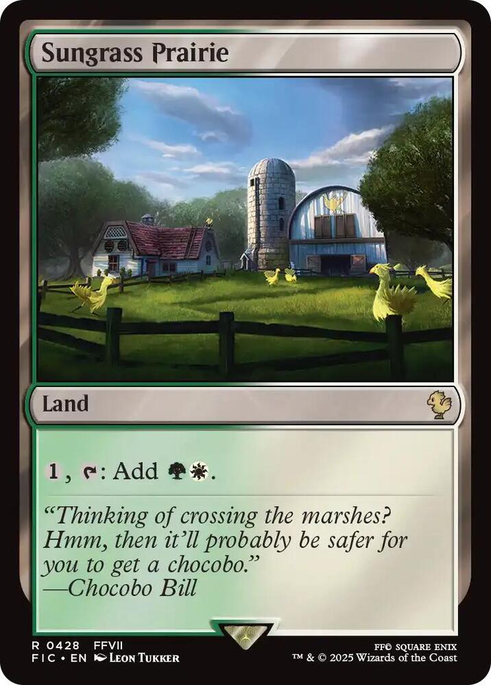Sungrass Prairie 428 card from Commander: FINAL FANTASY