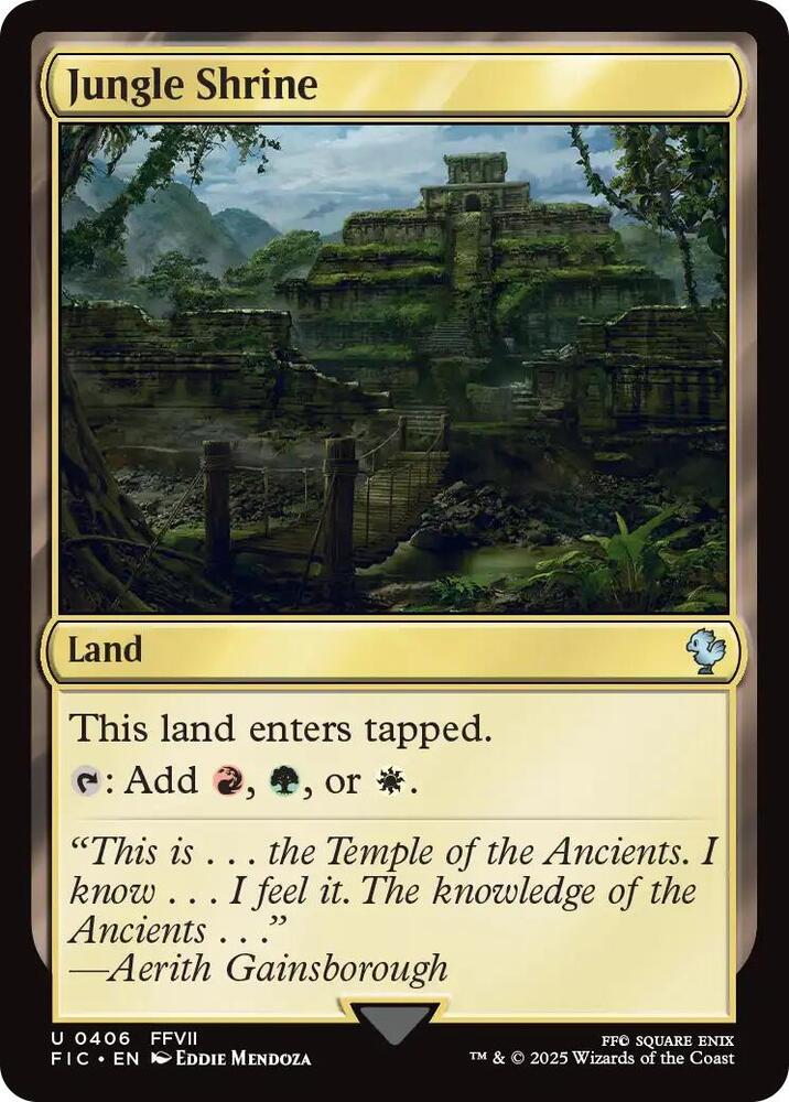 Jungle Shrine 406 card from Commander: FINAL FANTASY