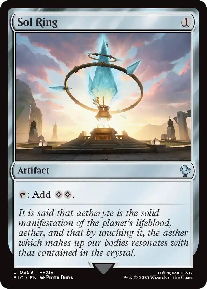 Sol Ring 359 card from Commander: FINAL FANTASY