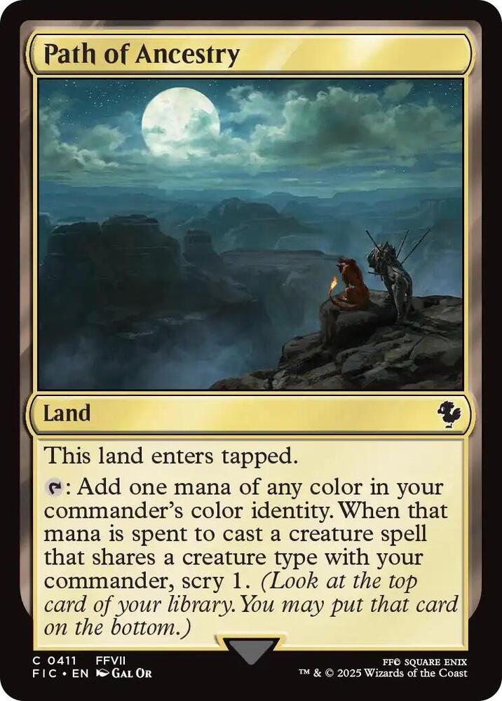 Path of Ancestry 411 card from Commander: FINAL FANTASY