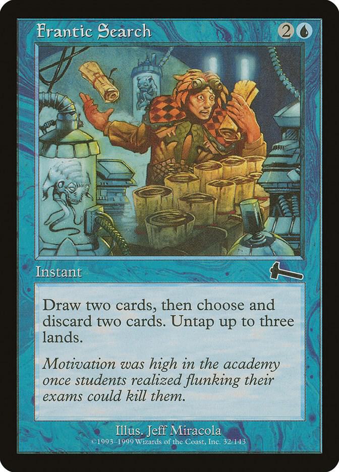 Frantic Search 32 card from Urza's Legacy
