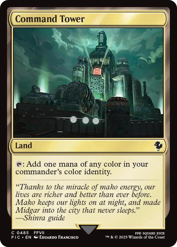 Command Tower 485 card from Commander: FINAL FANTASY