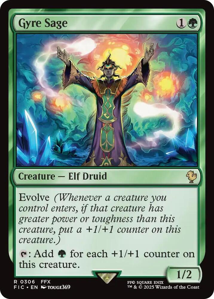 Gyre Sage 306 card from Commander: FINAL FANTASY