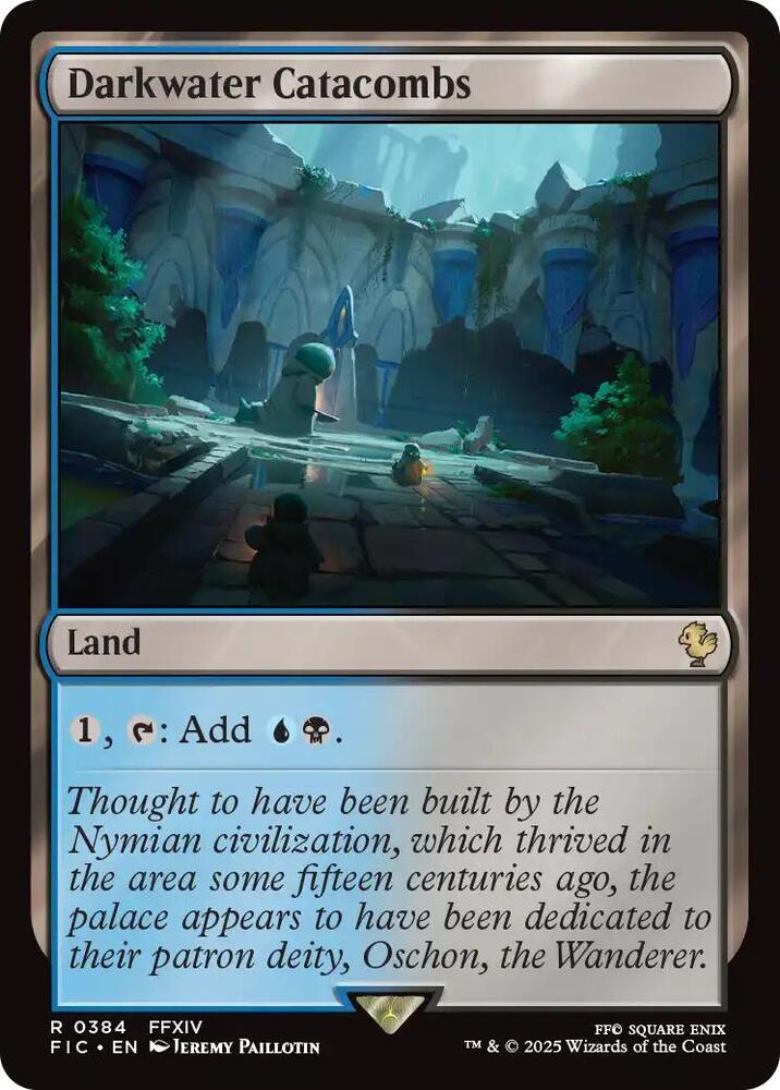 Darkwater Catacombs 384 card from Commander: FINAL FANTASY