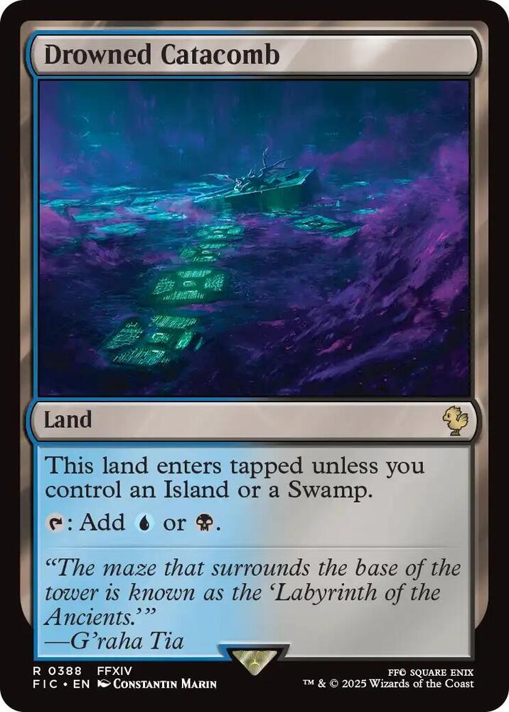 Drowned Catacomb 388 card from Commander: FINAL FANTASY