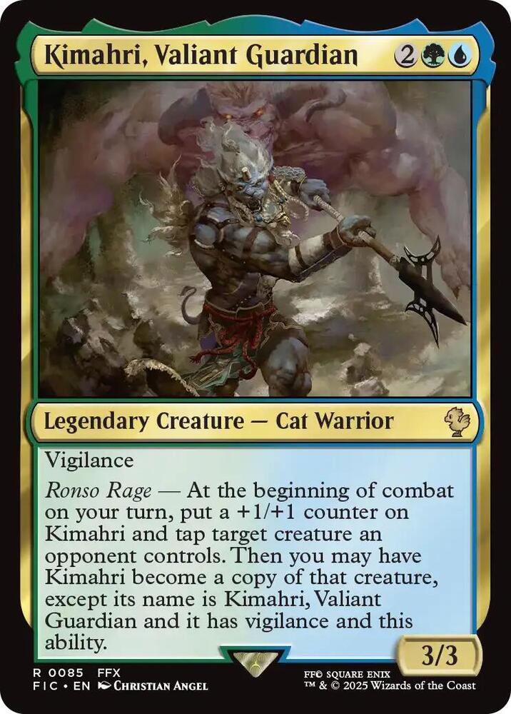 Kimahri, Valiant Guardian 85 card from Commander: FINAL FANTASY
