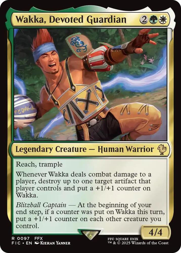 Wakka, Devoted Guardian 97 card from Commander: FINAL FANTASY