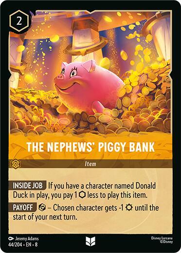 The Nephews' Piggy Bank 44/204 card from Reign of Jafar