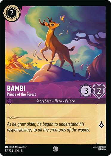 Bambi - Prince of the Forest 57/204 card from Reign of Jafar