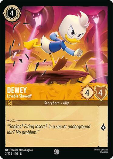 Dewey - Lovable Showoff 2/204 card from Reign of Jafar