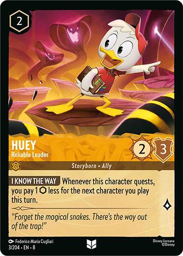 Huey - Reliable Leader 3/204 card from Reign of Jafar