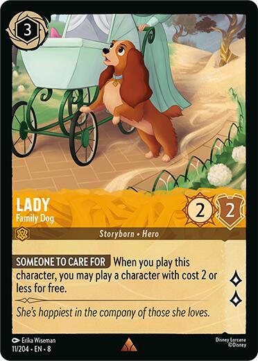 Lady - Family Dog 11/204 card from Reign of Jafar