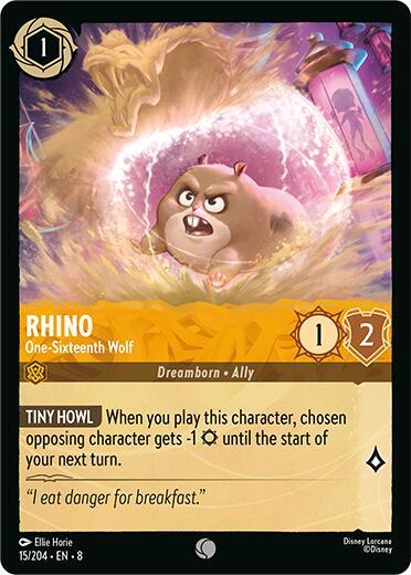Rhino - One-Sixteenth Wolf 15/204 card from Reign of Jafar