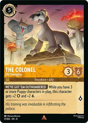 The Colonel - Old Sheepdog 17/204 card from Reign of Jafar