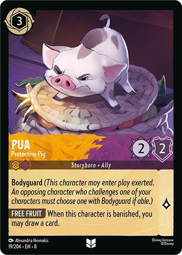 Pua - Protective Pig 19/204 card from Reign of Jafar