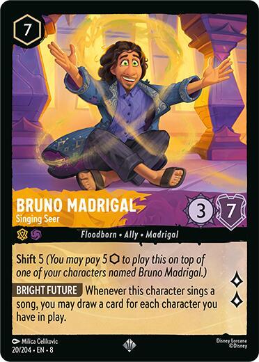 Bruno Madrigal - Singing Seer 20/204 card from Reign of Jafar